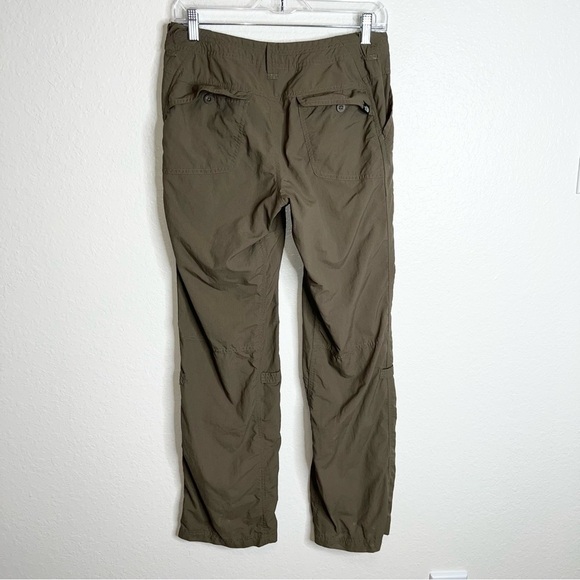 The North Face Pants Women Size 4 Hiking Convertible roll up brown Straight AA - Picture 4 of 14